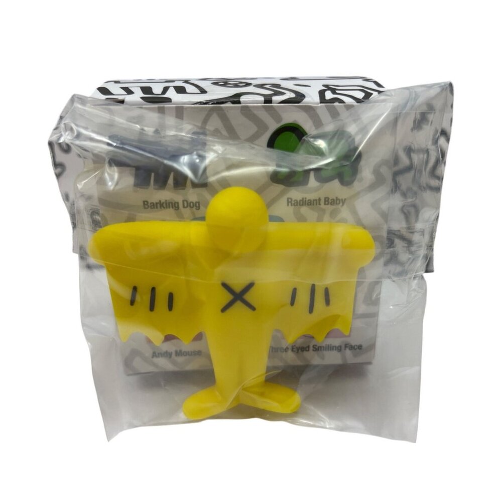 Keith Haring Flying Devil Vinyl Collectible Toy Series 2 Yellow Figurine 115d